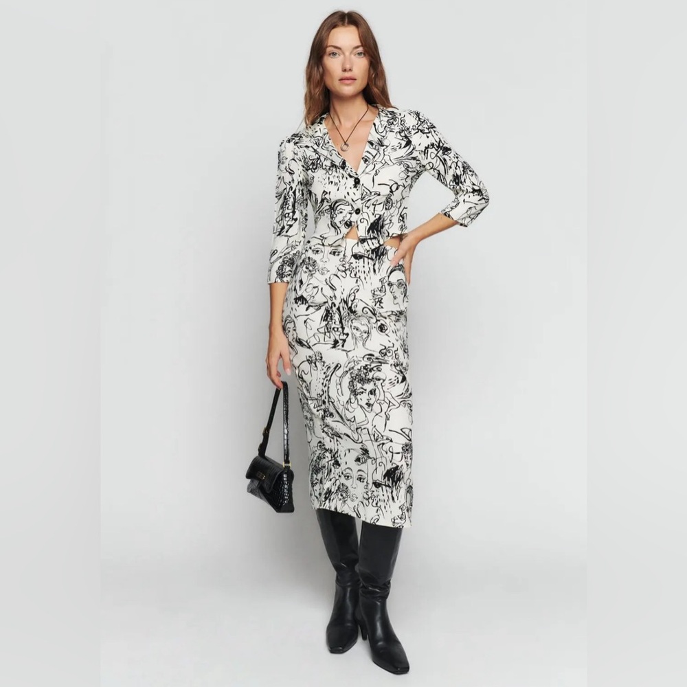 Reformation Sera Set in Vogue - SKIRT ONLY